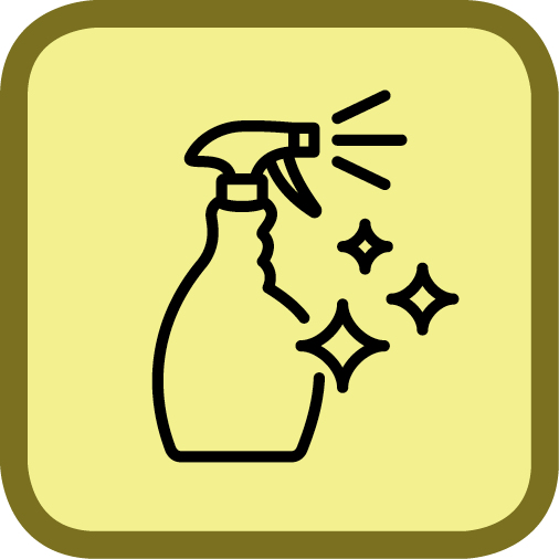 housekeeping icon - cleaning spray bottle